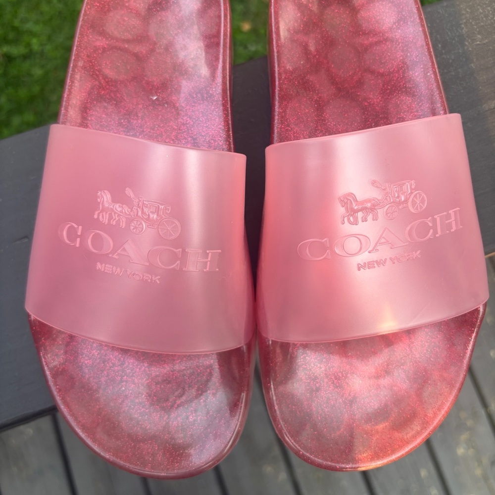 Coach Pink Metallic Slide Sandals 8.5
- Open to Offers - Picture 2 of 7